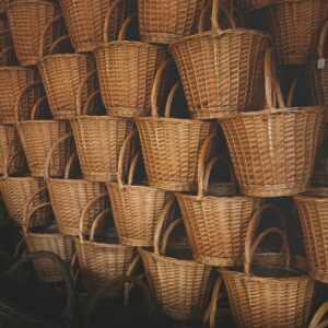 Woven Cotton Storage Basket – Natural