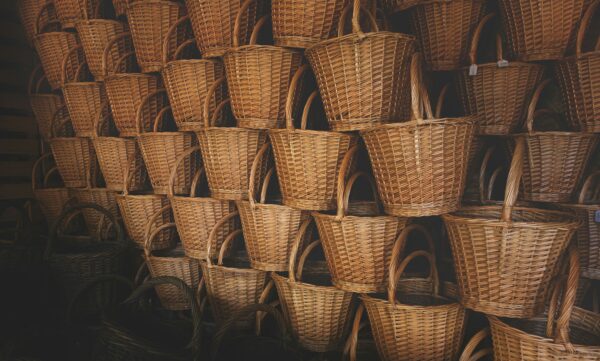 Woven Cotton Storage Basket – Natural